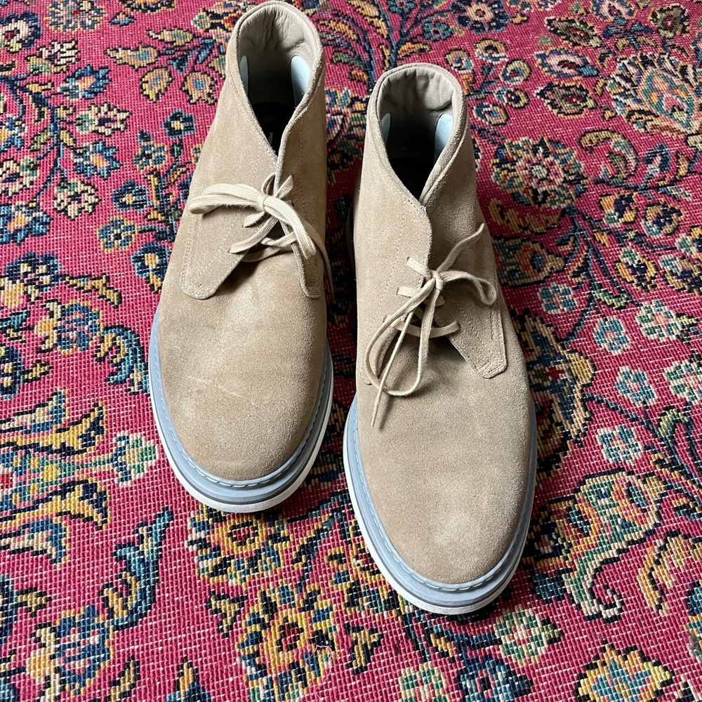 Porsche Design Beige Suede Chukka Boots
